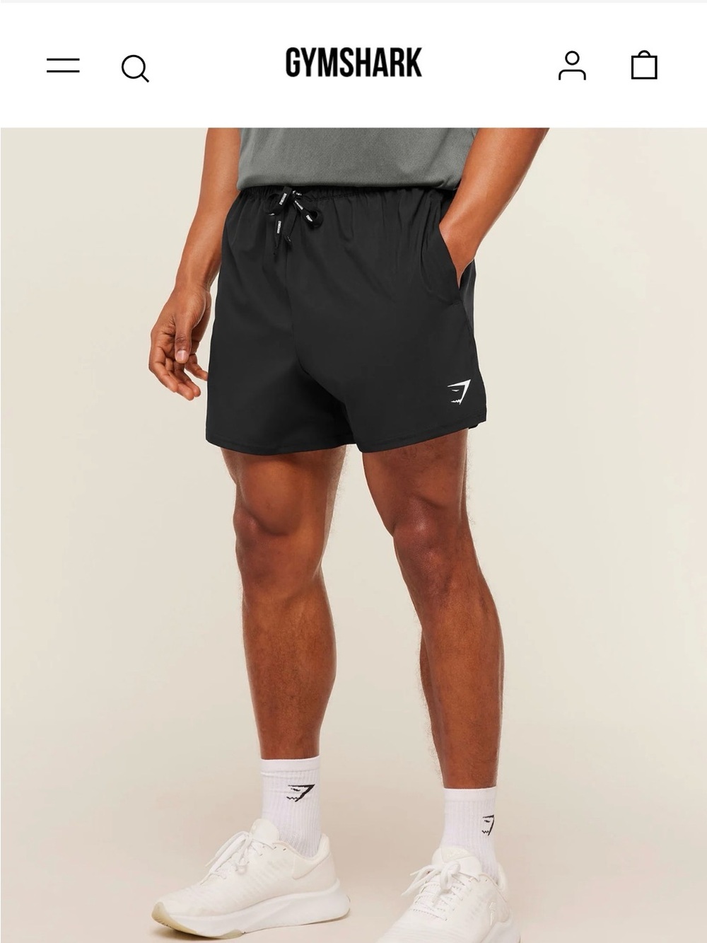 Gymshark Men's Black Training Shorts New size Small Slim Fit